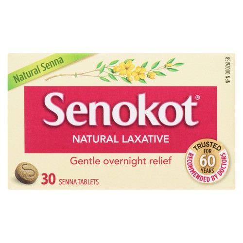 Senokot Natural Laxative Senna Tablets 30 Count