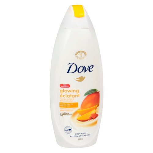 Dove glowing Body Wash Mango & Almond Butter Microbiome Nutrient Serum 650 ml