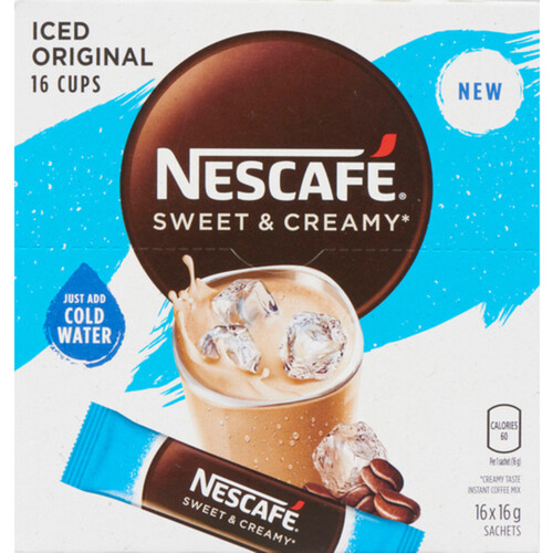 Nescafe Iced Coffee Sweet & Creamy 16 x 16 g