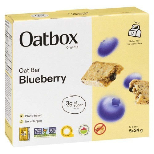 Oatbox Oat Bars Blueberry 5 x 24 g