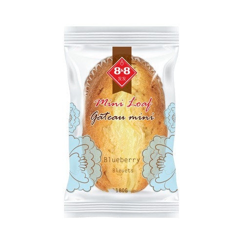 8&8 Mini Loaf Blueberry 180 g (frozen)