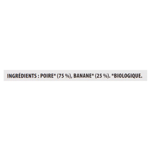Bioitalia Organic Puree Pear Banana 6 x 120 g
