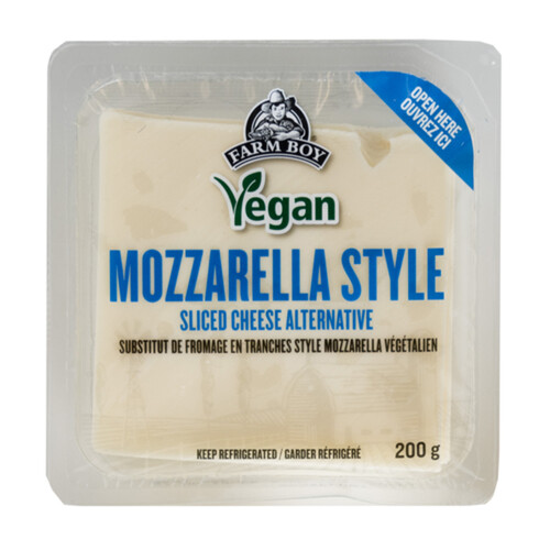 Farm Boy Vegan Mozzarella-Style Sliced Cheese Alternative 200 g