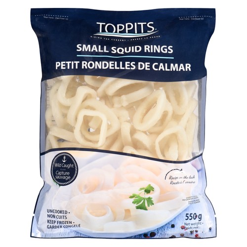 Toppits Frozen Small Squid Rings 550 g