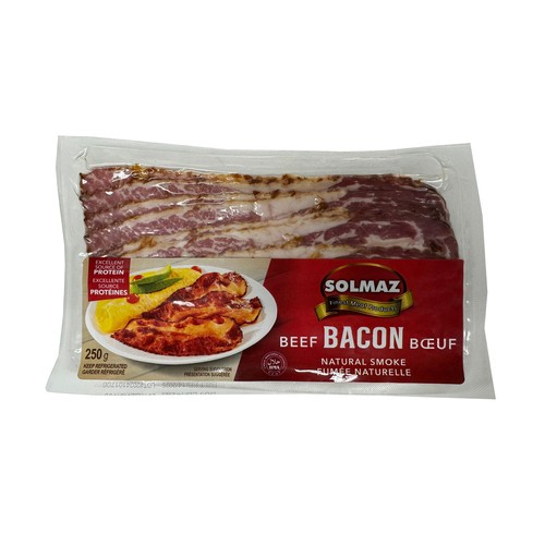 Solmaz Finest Meat Natural Smoked Bacon Beef 250 g