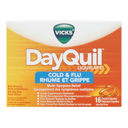 Vicks Cold & Flu Dayquil Lozenges 16 EA