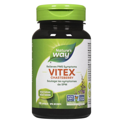 Nature's Way Vitex Chasteberry Capsules 100 Count