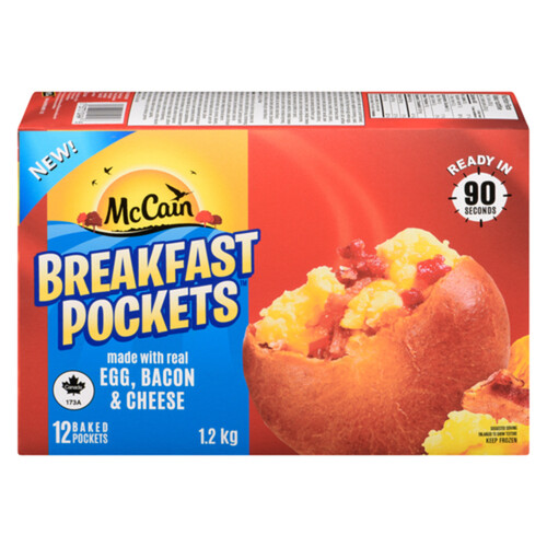 McCain Egg Bacon And Cheese Breakfast Pocket 1.2 KG (frozen)