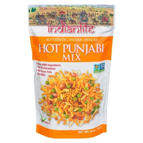 Indianlife Vegan Authentic Indian Snacks Hot Punjabi Mix 400 g