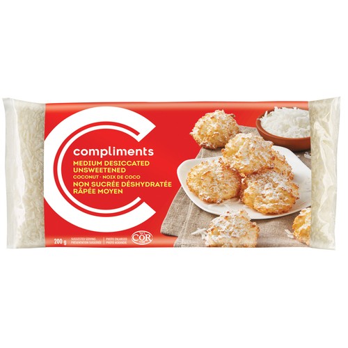 Compliments Coconut Unsweetened Medium Shredded 200 g