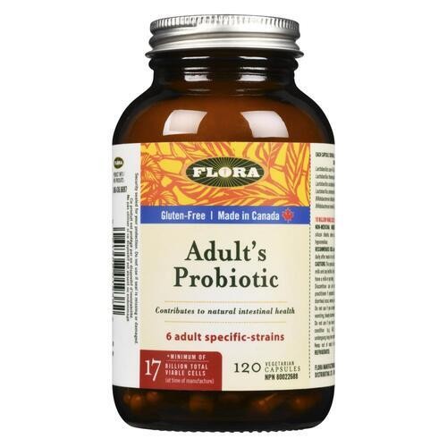 Flora Gluten-Free Adult Probiotic Super Advanced Vegetarian Capsules 120 Count