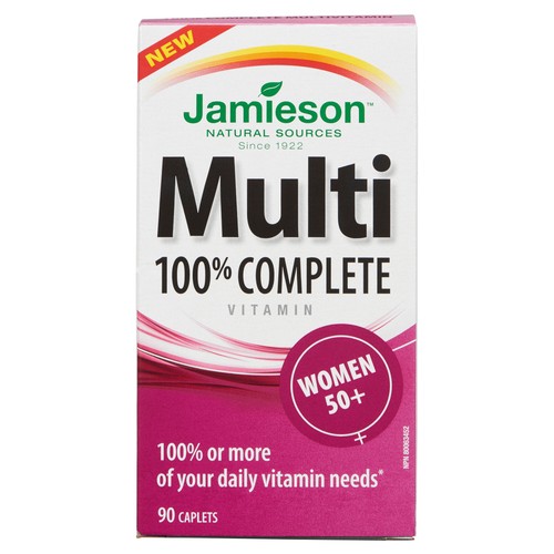 Jamieson 100% Complete Multi Vitamin For Women 50+ Caplets 90 Count