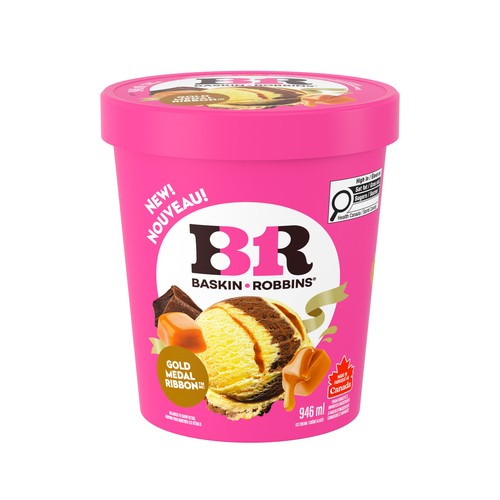 Baskin Robbins Ice Cream Gold Medal Ribbon 946 ml