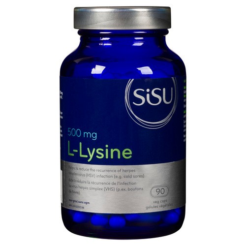 Sisu L Lysine 500 mg 90 Vegetable Capsules