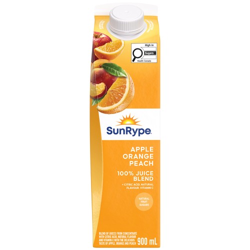 SunRype Juice Apple Orange Peach 900 ml