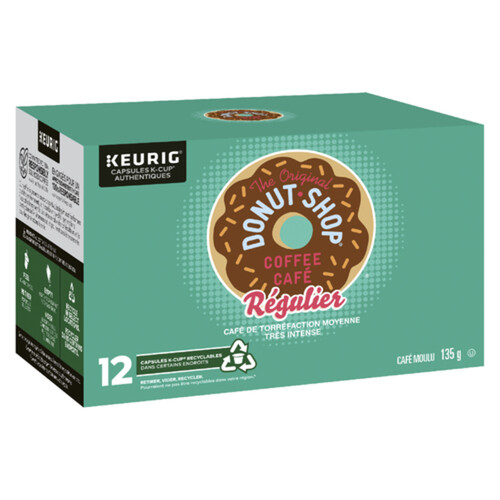 The Original Donut Shop Coffee Pods Regular Medium Roast 12 K-Cups 135 g