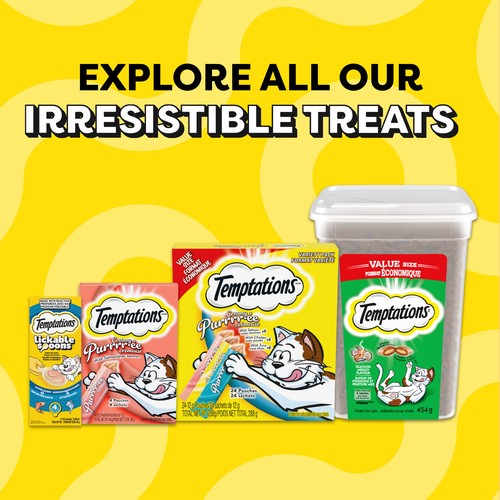Temptations Mix Ups Cat Treats Chicken Catnip & Cheddar 180 g