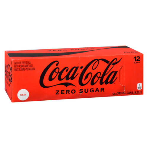 Coca-Cola Soft Drink Zero Sugar 12 x 355 ml (cans)