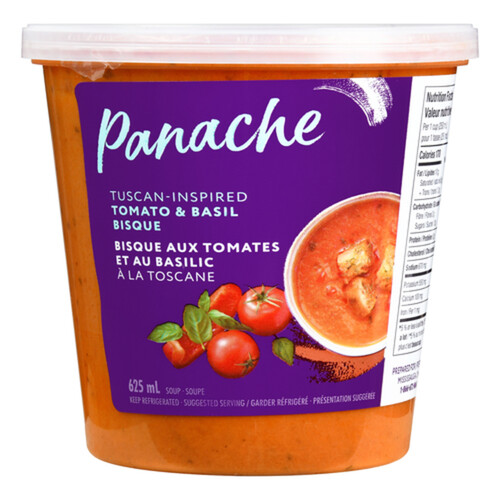 Panache Soup Tuscan-Inspired Tomato & Basil Bisque 625 ml
