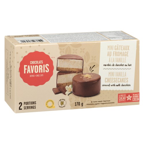 Chocolats Favoris Frozen Cheesecake Mini Vanilla 170 g