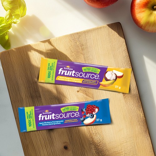 SunRype Fruitsource 100% Fruit Bar Variety Pack 12 x 37 g