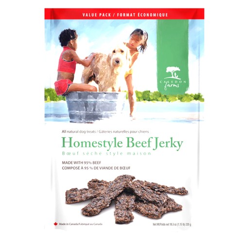 Caledon Farms Dog Treats Homestyle Beef Jerky 220 g