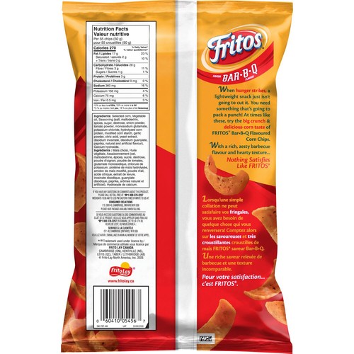 Fritos Corn Chips Bar-B-Q Flavour 340 g