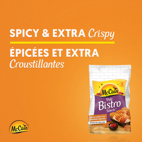 McCain Frozen Bistro Selects Spicy Lattice Cut Fries 540 g