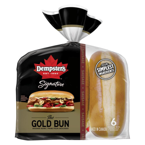 Dempster's Signature The Gold Sausage Buns 6 Pack 426 g 
