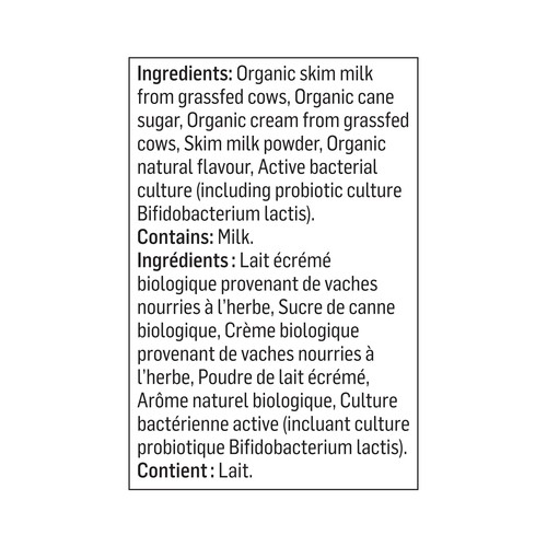 Olympic Organic 3% Yogurt Vanilla 650 g