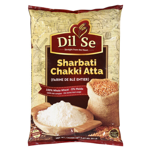 DIL SE Sharbati Chakki Atta 9 kg