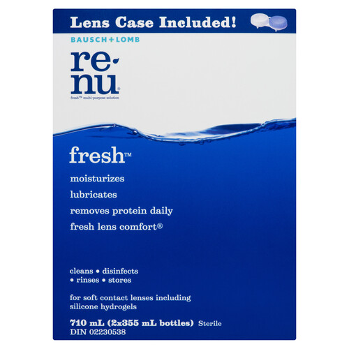 Bausch + Lomb Renu Fresh Multi Purpose Solution Eye Drops Twin Pack 710 ml