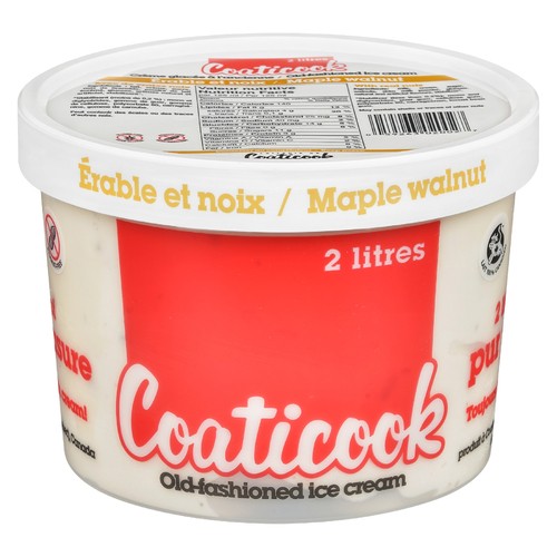 Coaticook Gluten-Free Ice Cream Maple Walnut 2 L 