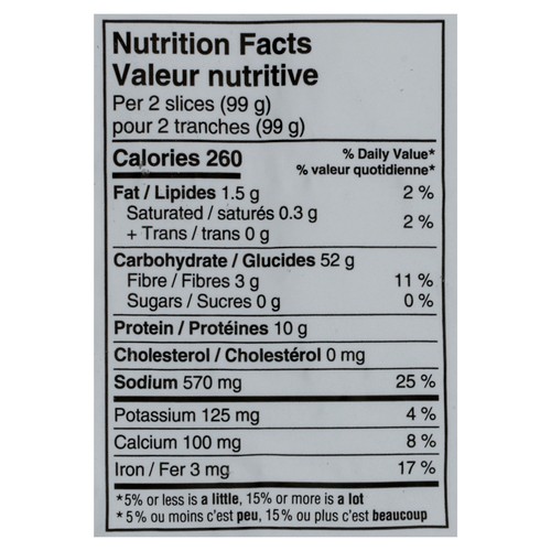 Ace Bakery Bistro Loaf Bread Sourdough 595 g (frozen)