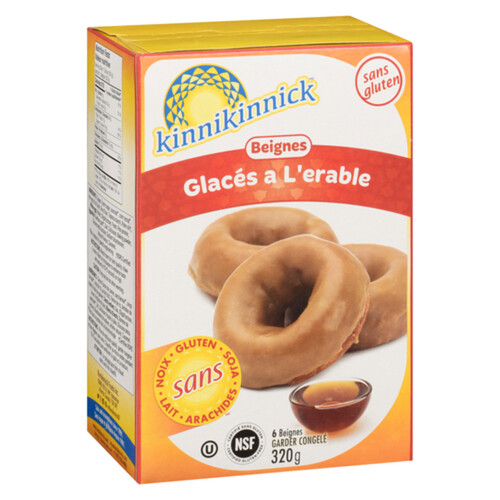 Kinnikinnick Gluten-Free Donuts Maple Glazed 320 g (frozen)