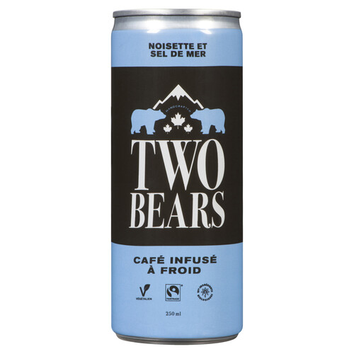 Two Bears Coffee Cold Brew Hazelnut Sea Salt 250 ml (can)