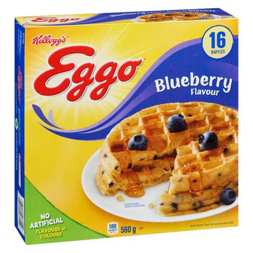 Kellogg's Eggo Frozen Waffles Blueberry 560 g