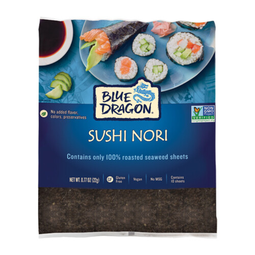 Blue Dragon Gluten-Free Sushi Nori Seaweed Paper 22 g