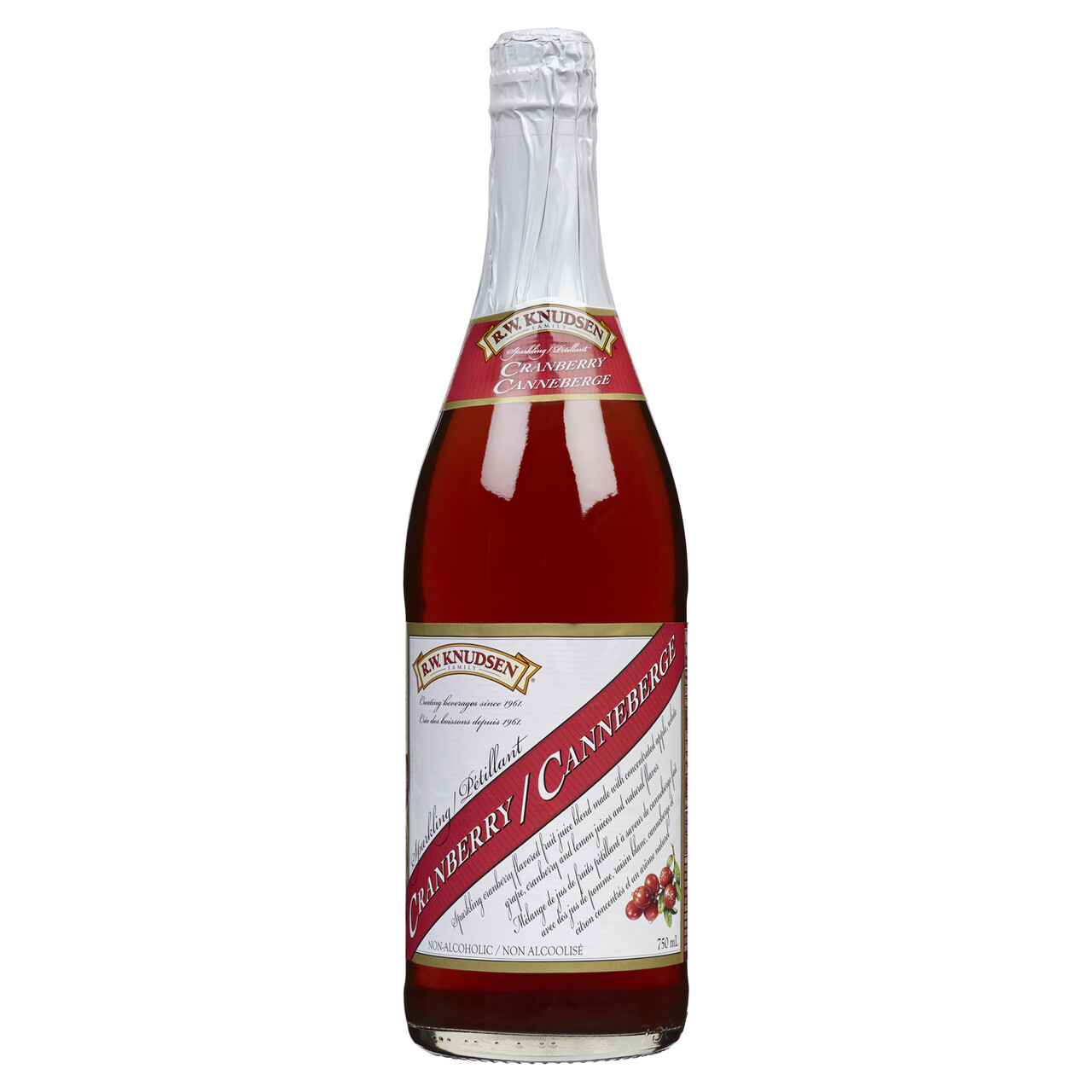 R.W. Knudsen Sparkling Juice Cranberry 750 ml (bottle) Voilà Online