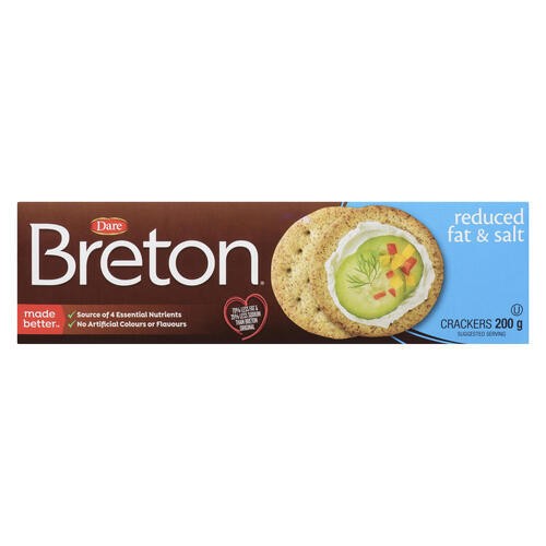 Dare Breton Crackers Reduced Fat & Salt 200 g