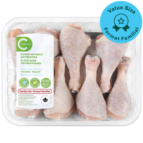 Compliments Naturally Simple Chicken Drumstick Bone Value Size 