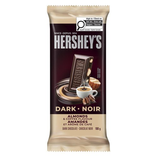 Hershey's Dark Chocolate Bar Almond Coffee 100 g