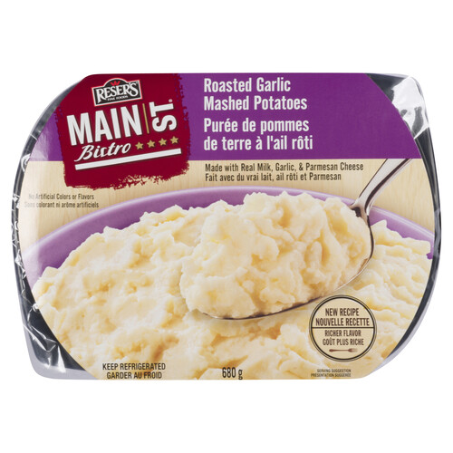 Reser's Fine Foods Main St. Bistro Mashed Potatoes Roasted Garlic 680 g