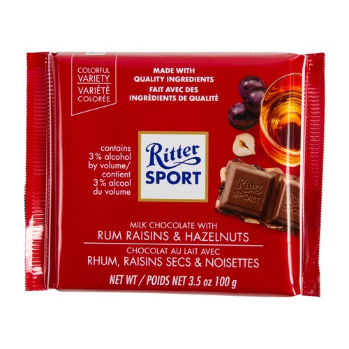 Ritter Sport Rum Raisin Nut Bar 100 g