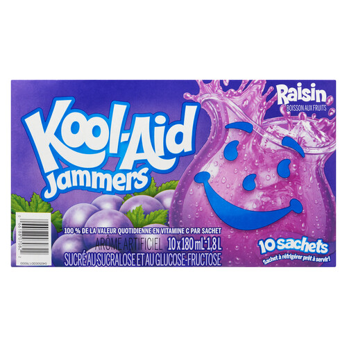 Voilà Online Grocery Delivery KoolAid Jammers Grape 10 PK
