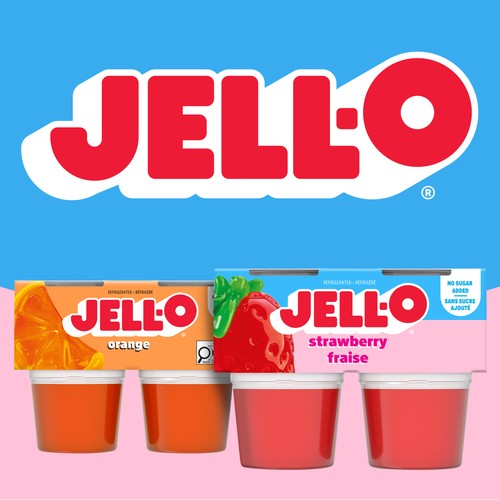 Jell-O Sugar-Free Gel Snacks Strawberry 356 g