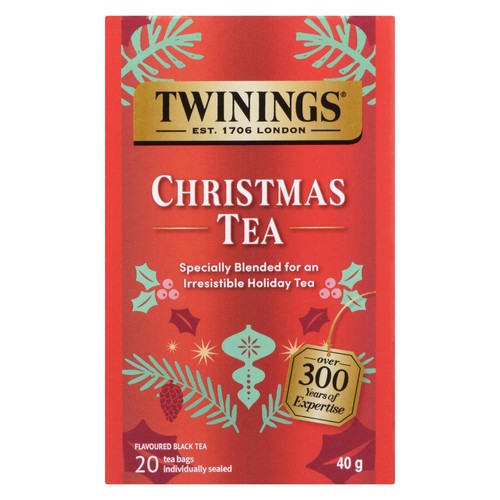 Twinings Flavoured Black Tea Christmas 20 Tea Bags 