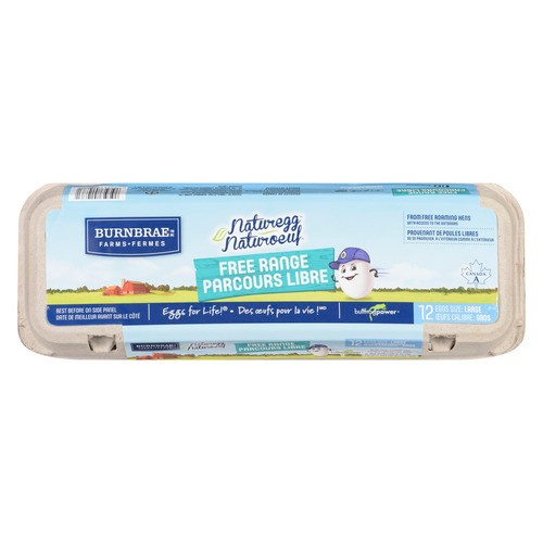 Burnbrae Farms Naturegg Eggs Free Range Large 12 Count