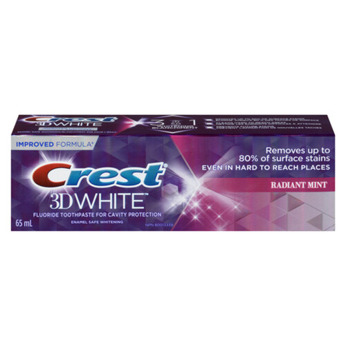 Crest 3D White Toothpaste Radiant Mint 65 ml - Voilà Online