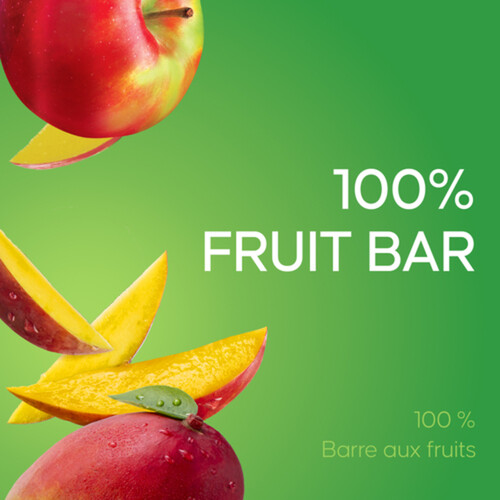 SunRype Fruitsource 100% Fruit Bar Apple Mango Mangosteen 37 g